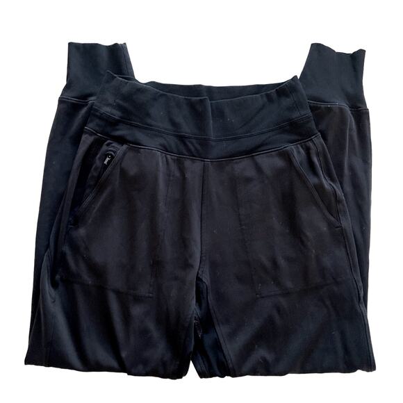 Athleta Venice High Rise Athletic Casual Jogger Pants Black 27.5" Size Small - Picture 6 of 12